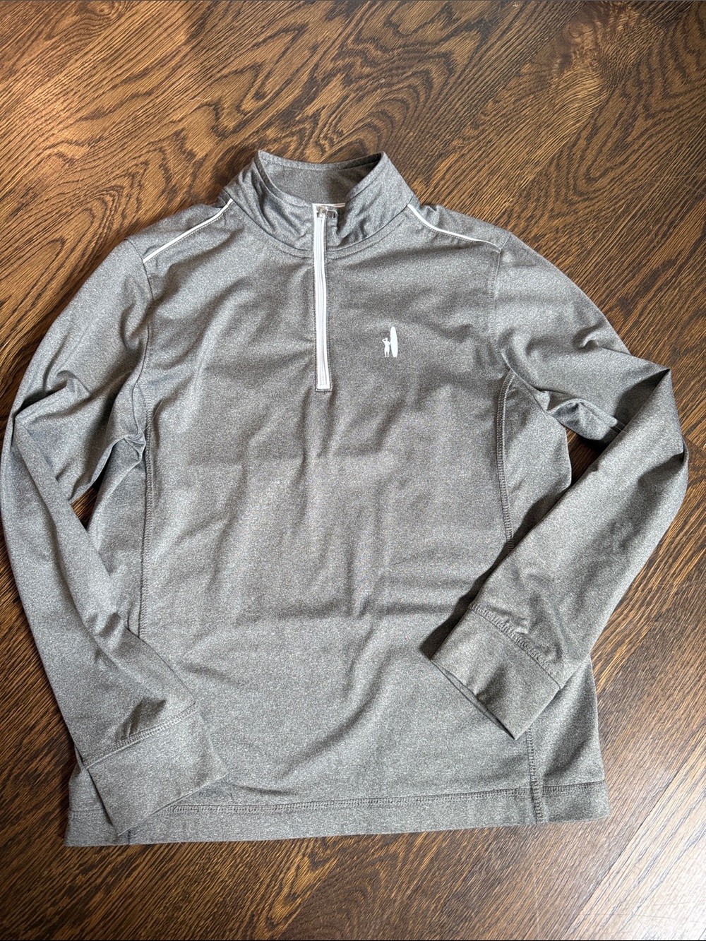johnnie-O Kids Gray Quarter-Zip Performance Hoodie sz 10